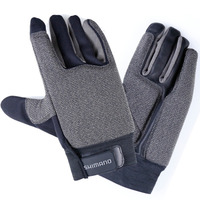 Shimano 2021 Grey Black Offshore Tracing Fishing Gloves - Choose Size