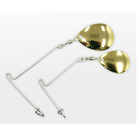 TT Lures Jig Spinner HD Brass (Gold) Colorado - Choose Size