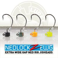 TT Lure NedlockZ EWG Jigheads Weedless Jig Mushroom Head Jighead - Choose Colour