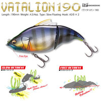 Megabass Vatalion 190mm Slow Floating (SF) Vibration Swimbait Lure 190 - Choose Colour