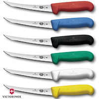 Victorinox Fibrox 12cm Narrow Boning Curved Butcher Knife - Choose Colour