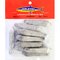 Wilson Snapper Sinkers Pre Pack - Choose Weight