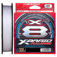 YGK XBraid Full Drag x8 Premium 300m White Braid Fishing Line - Choose Lb