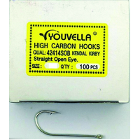 Youvella Open Eye Gang Chemically Sharpened 100x Charter Pack Fishing Hook - Choose Size