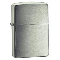 Zippo Wind Proof Lighter 200 Brushed Finish Chrome Silver Colour