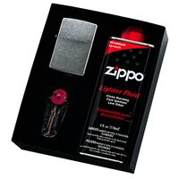 Zippo 207 Street Chrome Lighter With Fluids & Flints Gift Box 90210GP
