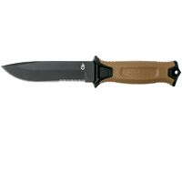 Gerber USA Made StrongArm Fixed Blade Knife Coyota Brown