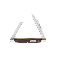 Buck Knives 375 Deuce Knife Woodgrain With Nickel Silver Bolsters Handle #375BRS