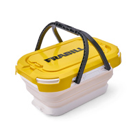 Frabill Collapsible Live Bait Bucket With Aerator Fishing Tackle Box