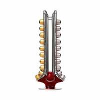 Capital 50 Carousel Coffee Capsules Holder Stainless Steel Red
