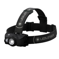LED Lenser MH8 Rechargeable 600 Lumen Headlamp Head Torch - Black Colour