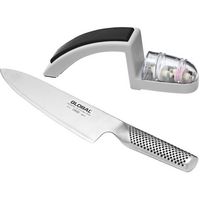 Global Knives G-2 Chef Knife 20cm Blade With Minosharp Sharpener