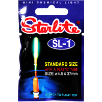37mm Starlite Chemical Fishing Light with Tube - SL-1 Fluoro Glow Stick Light