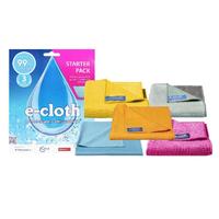E-Cloth Cleaning Multi Purpose Microfibre Cloths Starter Set Pack of 5