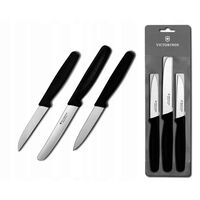 Victorinox 3 Piece Black Classic Pairing & Vegetable Knife Set