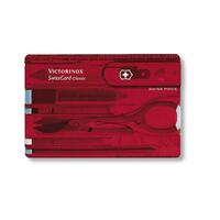 Victorinox Swiss Army SwissCard Cyber Ruby Red Knife Multi Tool Card