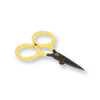 Loon Outdoors Razor 5" Fly Fishing Tying Scissors Yellow