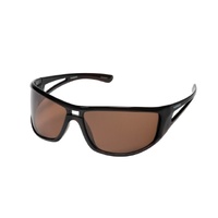 Shimano 2025 Antares Polarised Black Frame Fishing Sunglasses #Dark Brown Lens