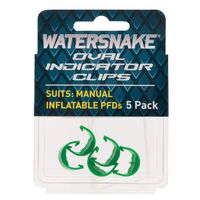 Watersnake Green Indicator Clips 5pk - Oval (For Manual Inflatables)