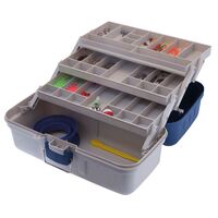 Jarvis Walker 3 Tray Tackle Box With 500 Pieces Fishing Tackle
