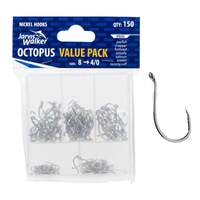 Jarvis Walker Octopus Fishing Hook Assorted Sizes - 150 pk