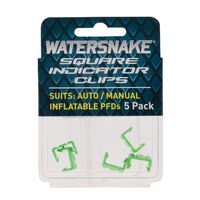 Watersnake Green Indicator Clips 5pk - Square (For Auto Inflatables)