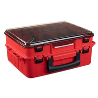 Bite Science Large Fishing Tackle Storage Case Box Red