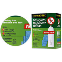 Thermacell Mosquito Repeller Refill - Value Pack with 4 Cartridges 12 Mats