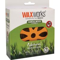 WaxWorks Citronella & Sandalwood 10 Natural Mozzie Mosquito Repellent Coils