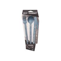 Sea To Summit Titanium Cutlery Set 3pc Camp Utensils (Knife, Fork and Spoon)