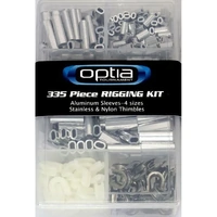 Optia 335 Piece Game Fishing Rigging Kit Crimp Sleeves & Thimbles