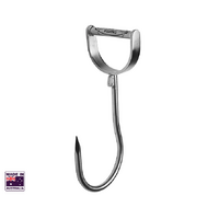 Hook'em Heavy Duty Stainless Steel Meat Hook D Style Handle 13 x 150mm