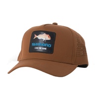 Shimano Fishing Lead The Game Snapper Oak Colour Trucker Cap 2025 Release
