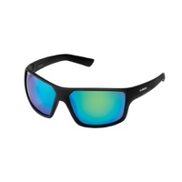 Shimano 2025 Conquest Polarised Matt Black Frame Fishing Sunglasses #Green Mirror Lens