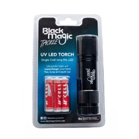 Black Magic Single LED UV Charging Fishing Torch Lumo