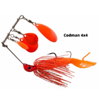 Bassman Codman 4x4 Spinnerbaits Fishing Lure - Choose Weight And Skirt Colour