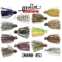 Molix Nano Jig 3/16oz 5g Weedless Fishing Lure - Choose Colour