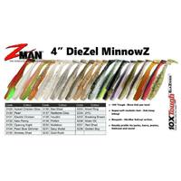 ZMan DieZel MinnowZ 4 Inch Soft Plastic Fishing Lure Zman Z Man Minnows