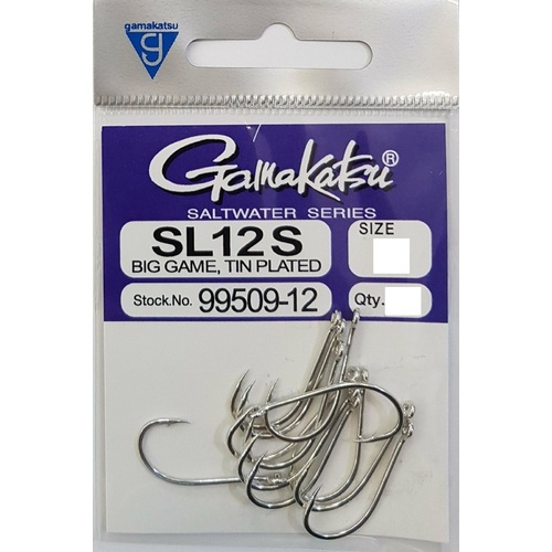 Saltwater Freshwater Hooks Gamakatsu Mutsu Hook No. 19 Fishing Hook -  Silver, Pack Of 11 Quality Fishing Tackle