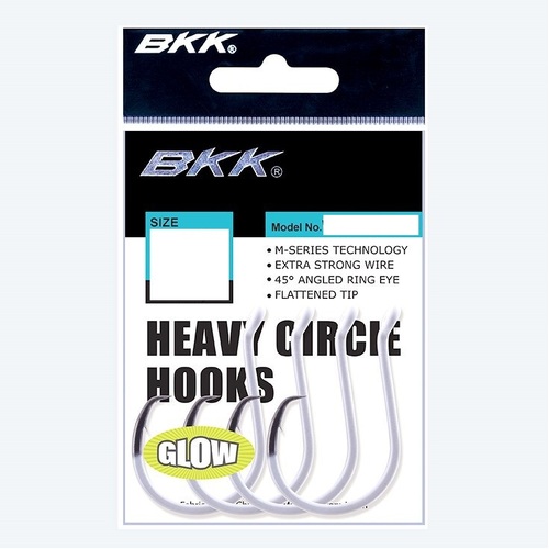 BKK UV Glow Finish Heavy Circle Fishing Hook #7/0