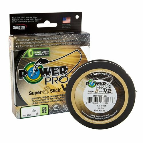 Shimano Power Pro Super Slick V2 Moonshine 150m Braid Fishing Line