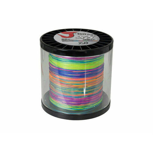 Daiwa J Braid x8 1500m Multi-Coloured Braid Fishing Line #40lb