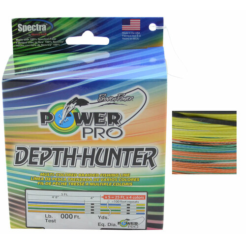 Shimano Power Pro 500 yards Depth Hunter Multi Colour Braid Fishing Line  #30lb