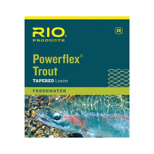 Rio PowerFlex 9' Trout Fiy Fishing Leader #7x - 2.4lb