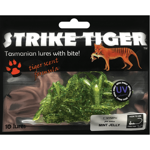Strike Tiger 1 Nymph Pro Soft Plastic Fishing Lure #Mint Jelly