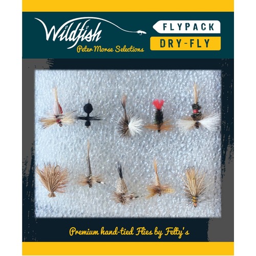 Gillies Wildfish Fresh Water Fly Fishing Flies Pack #Dry Fly Pack